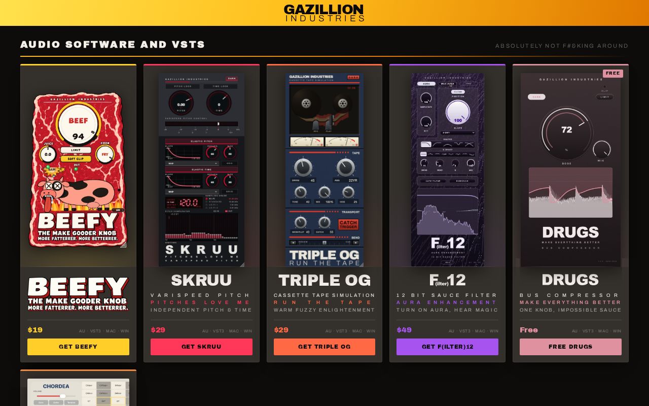 Preview of Landing page for DRUGS. Site only - no plugin source.