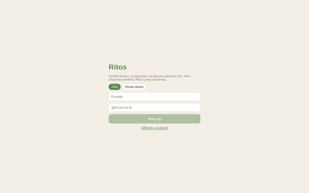 Preview of Ritos App