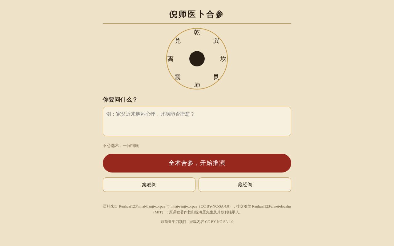 Preview of 倪师医卜合参