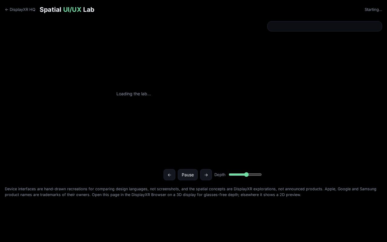 Preview of Displayxr Spatial Ui