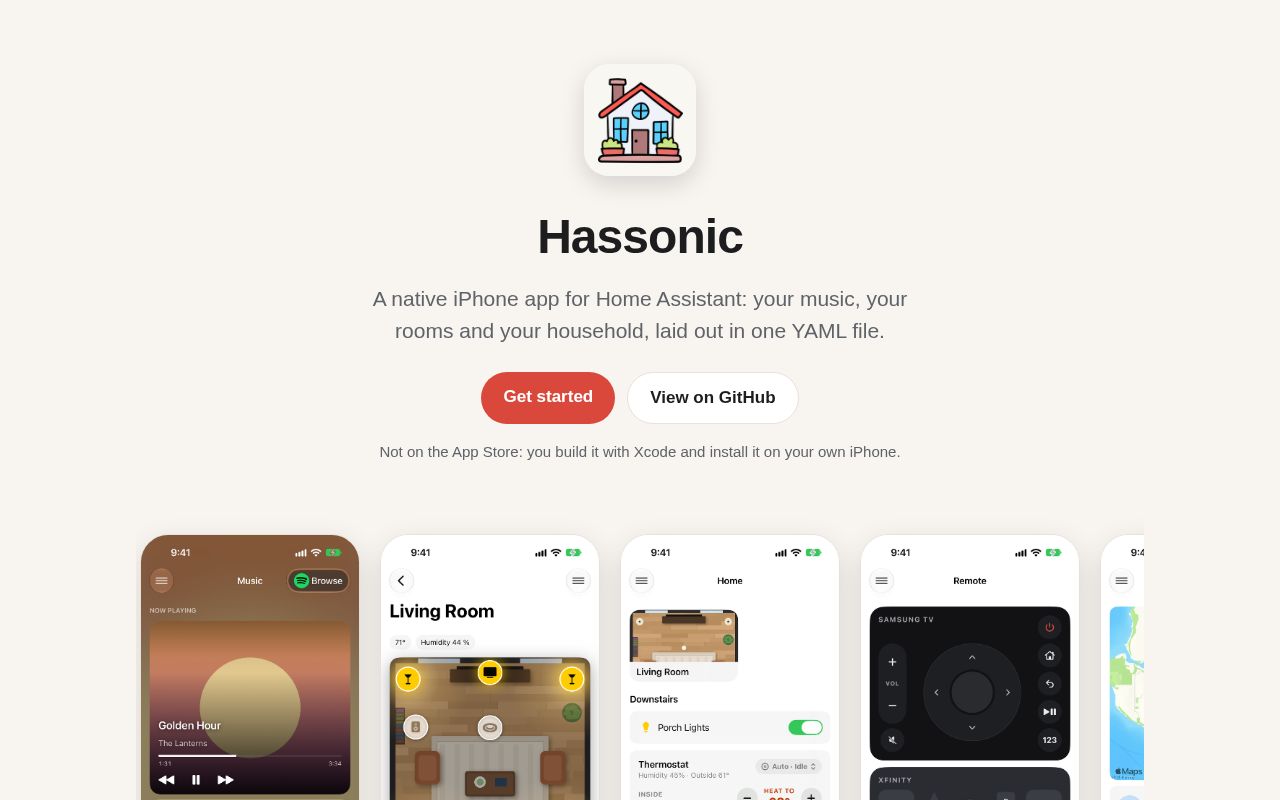 Preview of Hassonic IOS