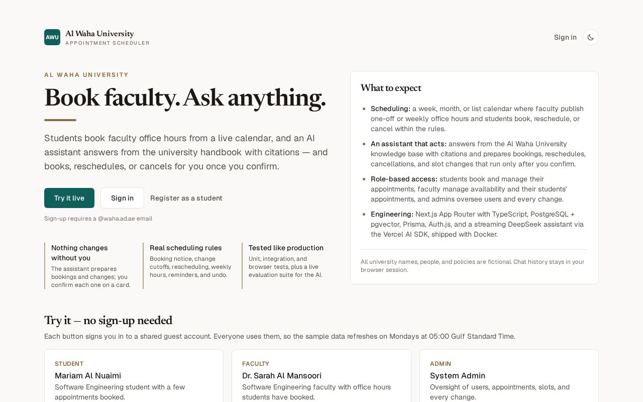 Preview of Ai Appointment Scheduler