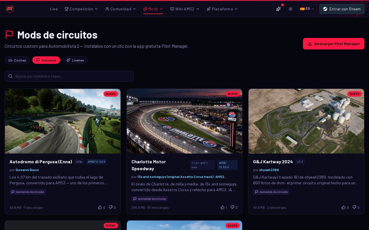 Preview of Mods de circuitos para Automobilista 2 (AMS2)