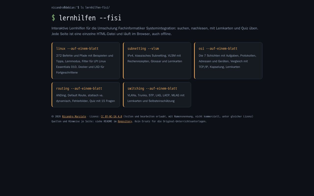 Preview of Lernhilfen Fisi