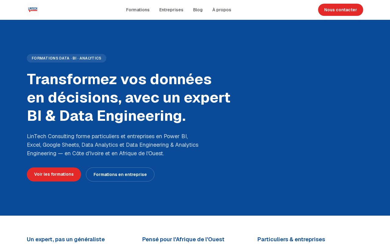 Preview of Lintech Consulting Site