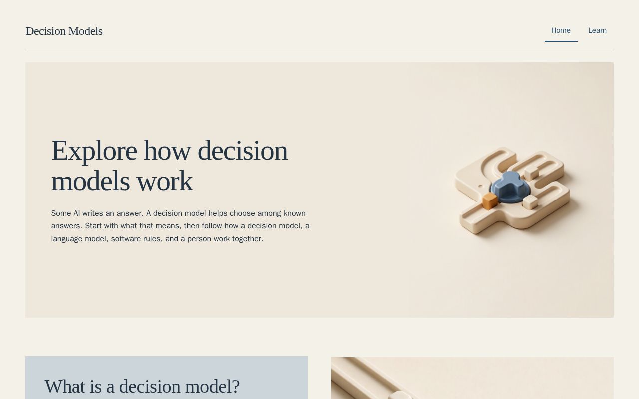 Preview of Decision Model Agent Demo