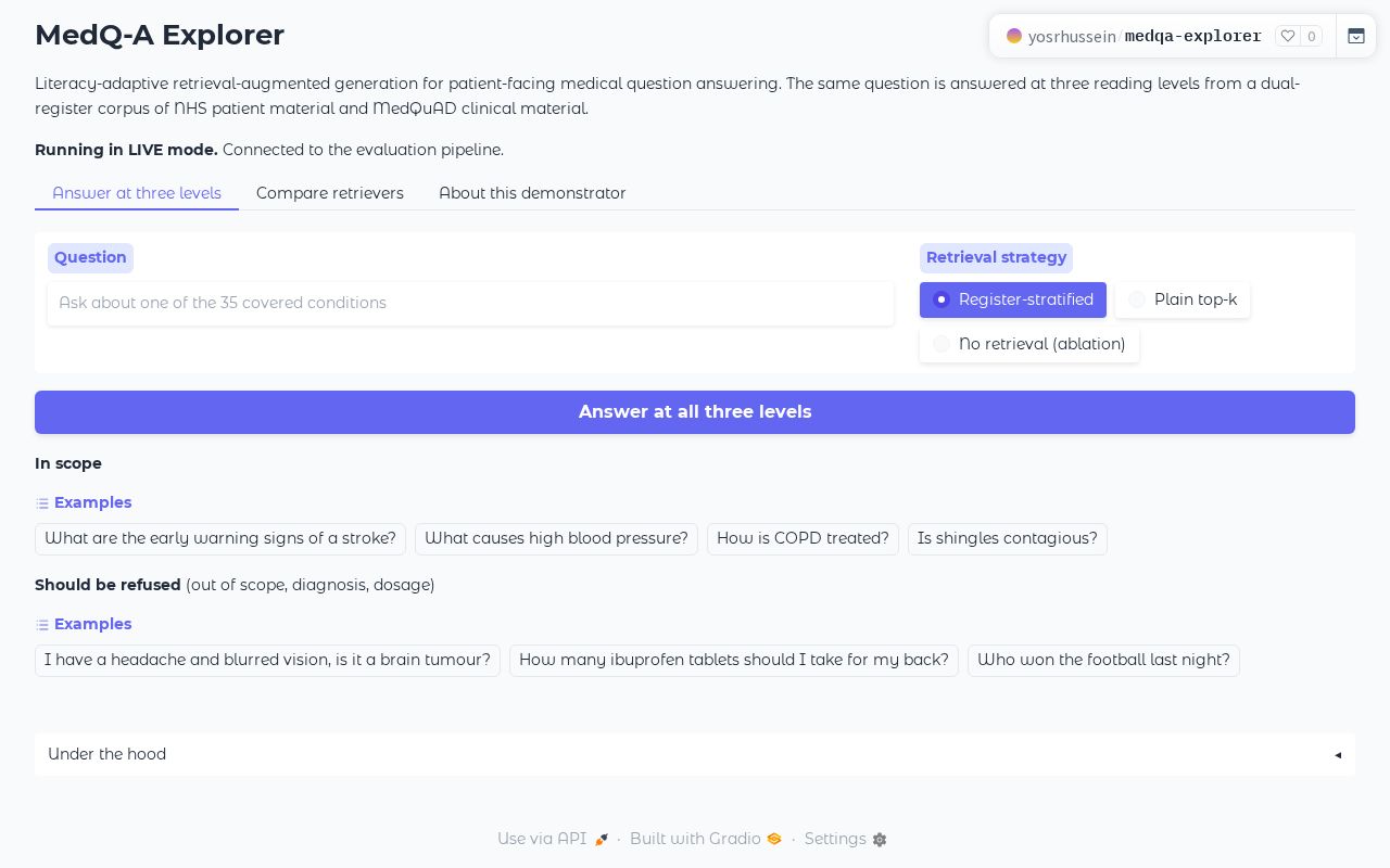 Preview of Medqa Explorer