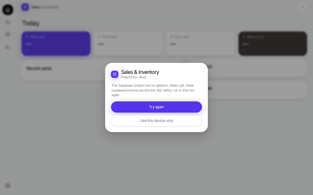 Preview of Sales Inventory