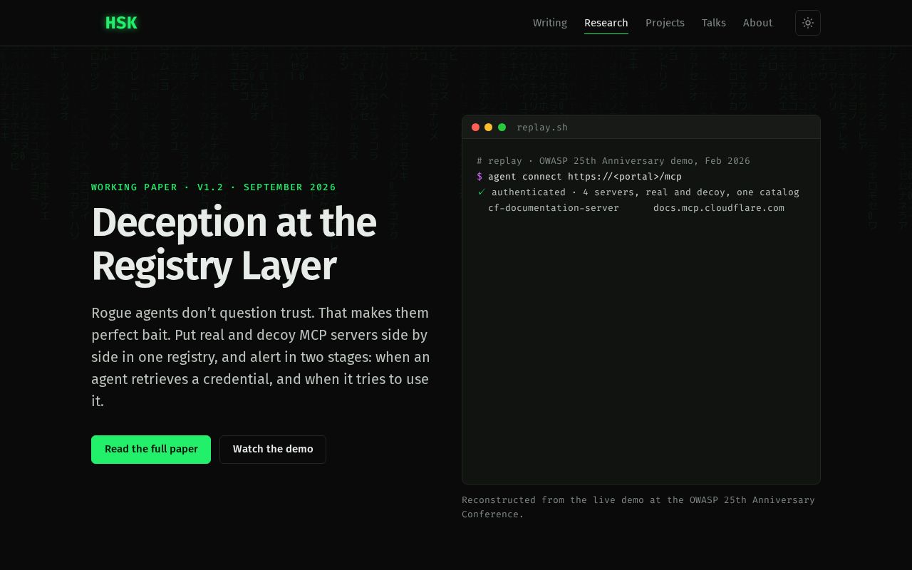 Preview of Agentic Deception White Paper