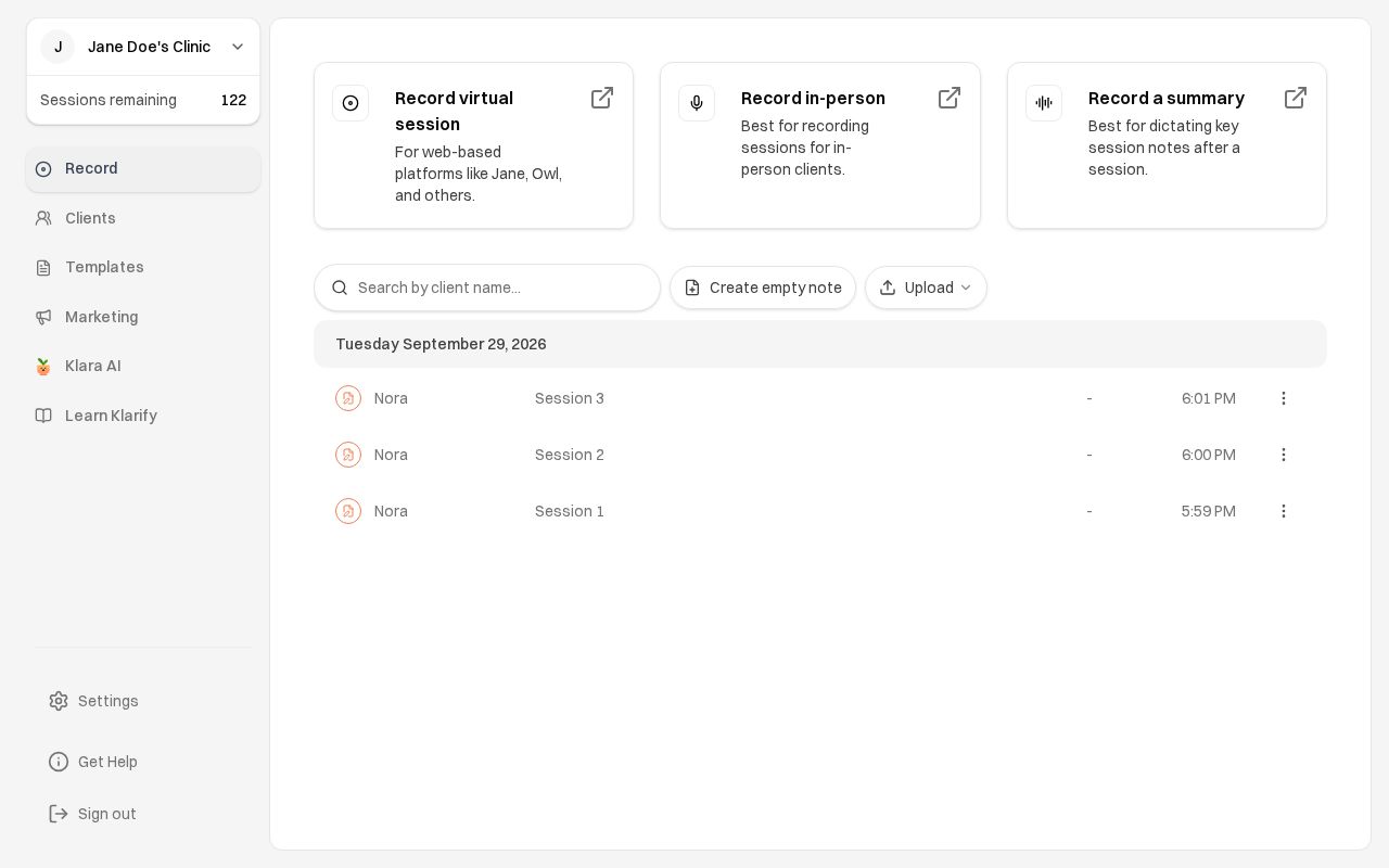 Preview of Klarify Mindmaps
