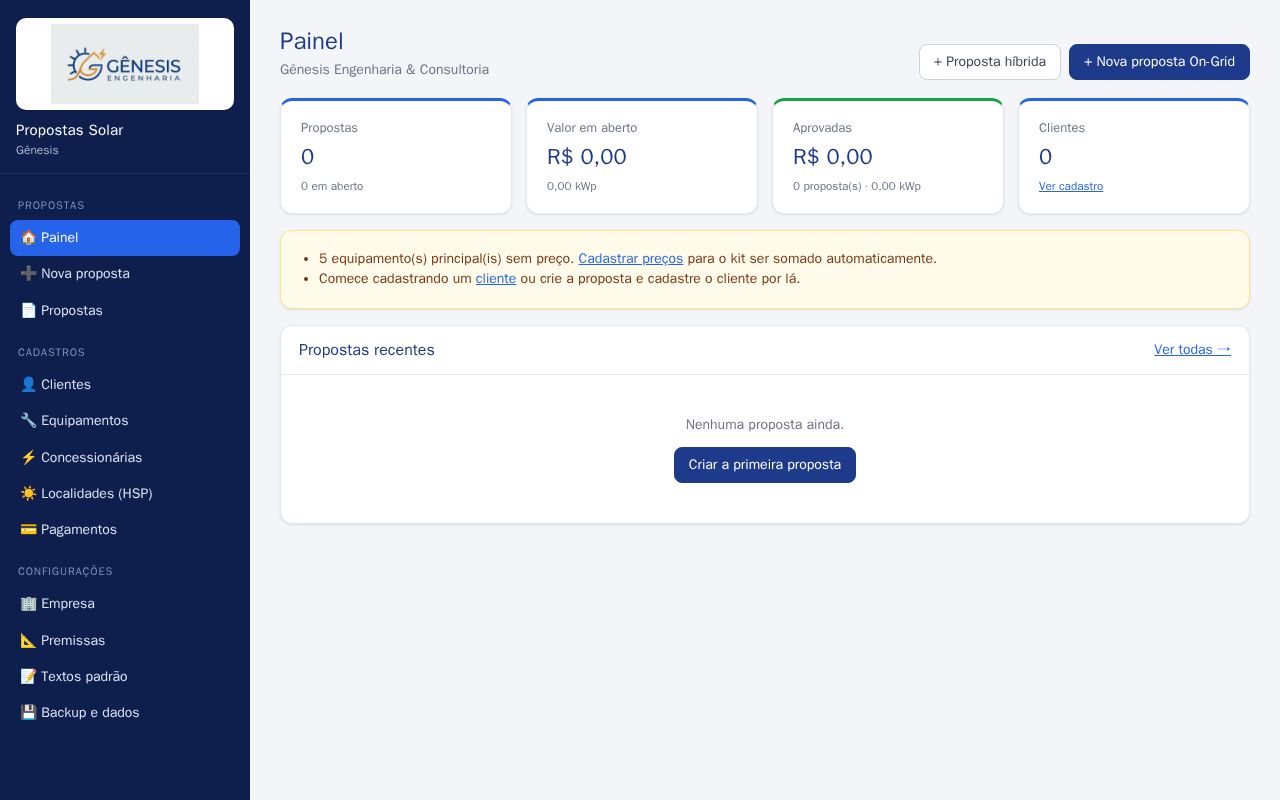 Preview of Gerador Propostas Solar