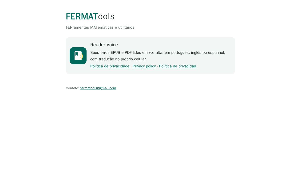 Preview of Fermatools Github Io