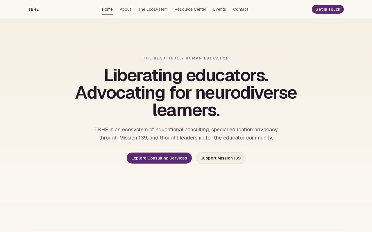 Preview of Tbhe Website