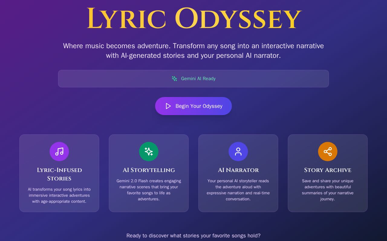 Preview of Lyric Odyssey