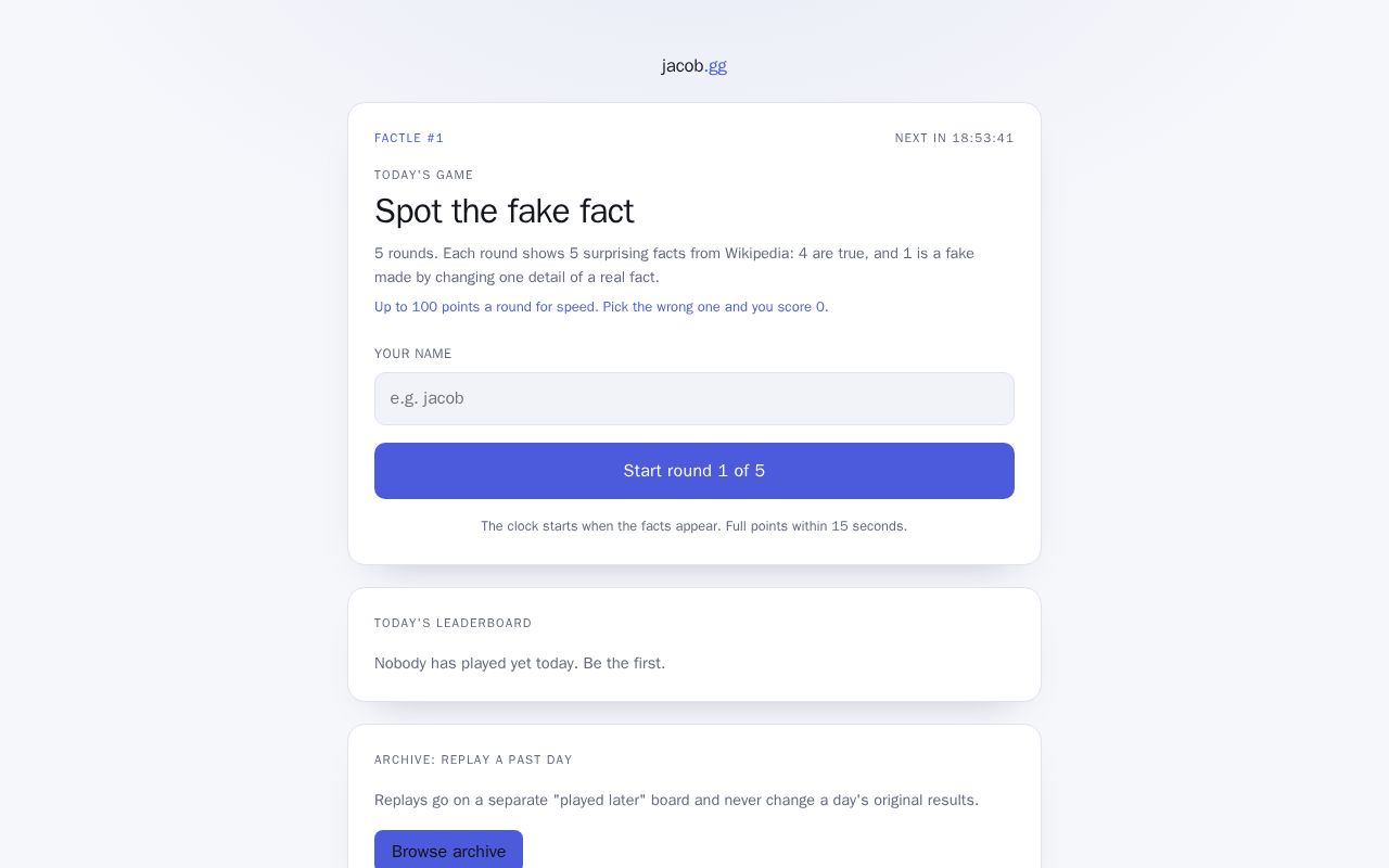 Preview of Factle