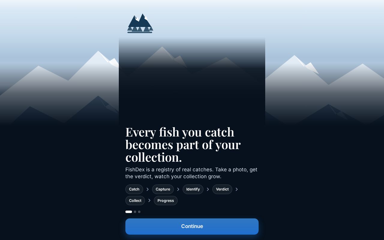Preview of Fish Hunt — catch, explore, collect. Collectible fishing PWA.