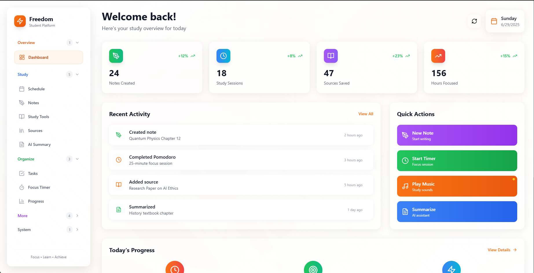 Preview of Student OS (Freedom)