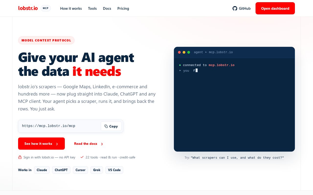 Preview of Lobstr Mcp