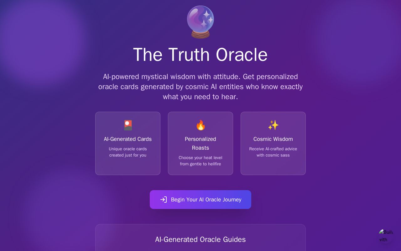 Preview of Oracle of Truth (Roast Oracle)