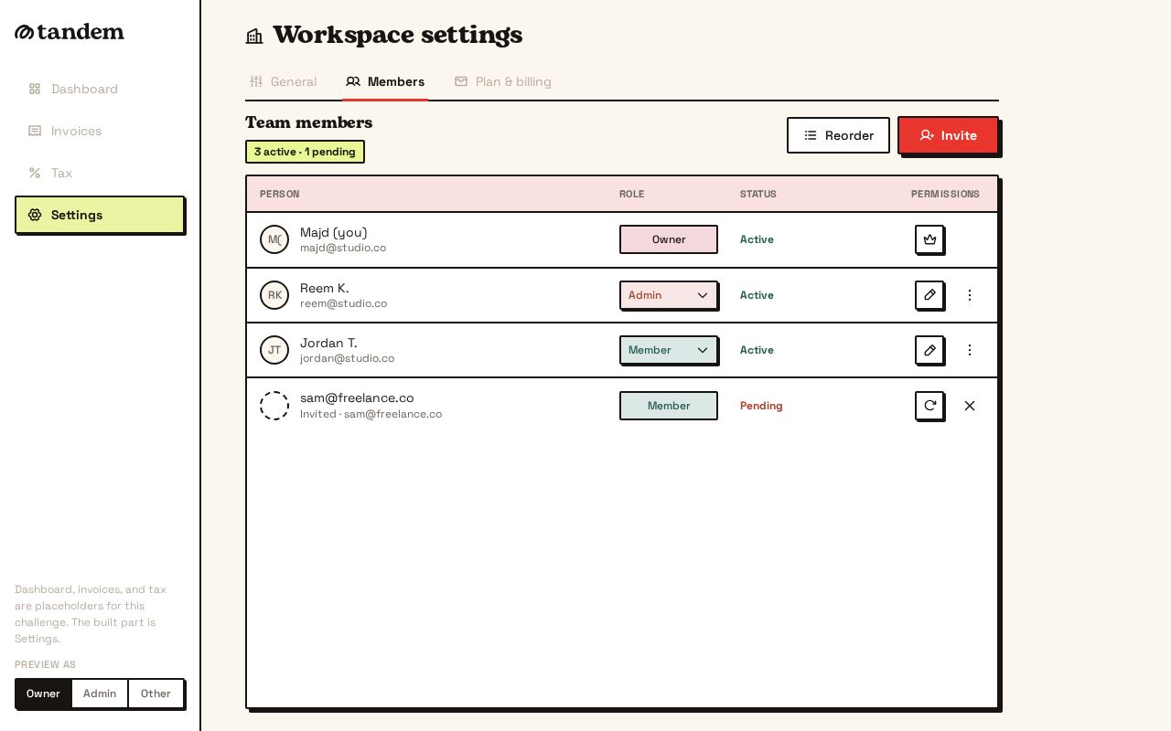 Preview of Tandem App