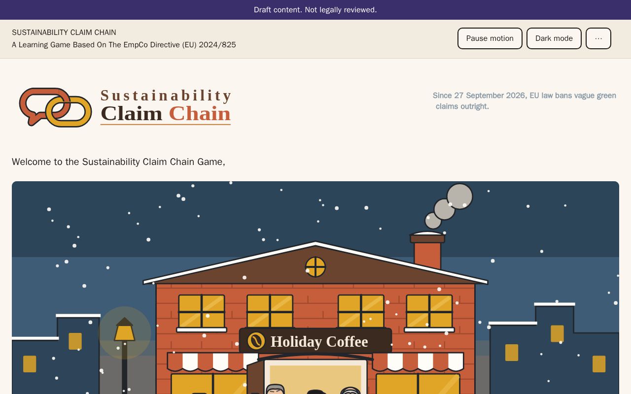 Preview of Sustainability Claim Chain
