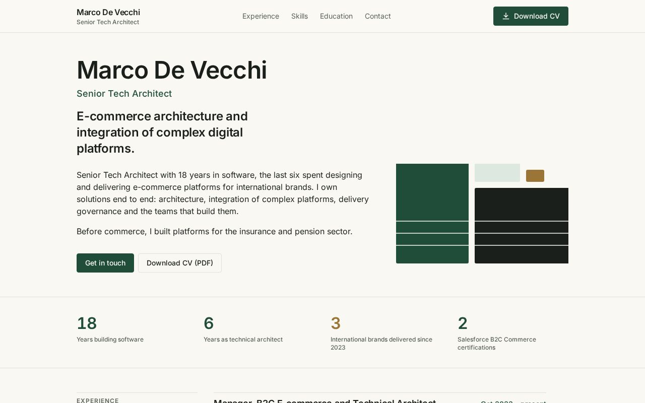 Preview of M Devecchi Github Io