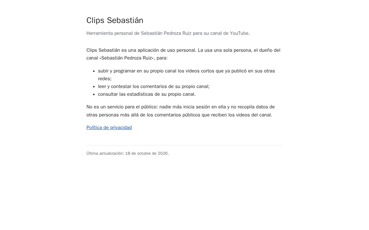 Preview of Clips Sebastián