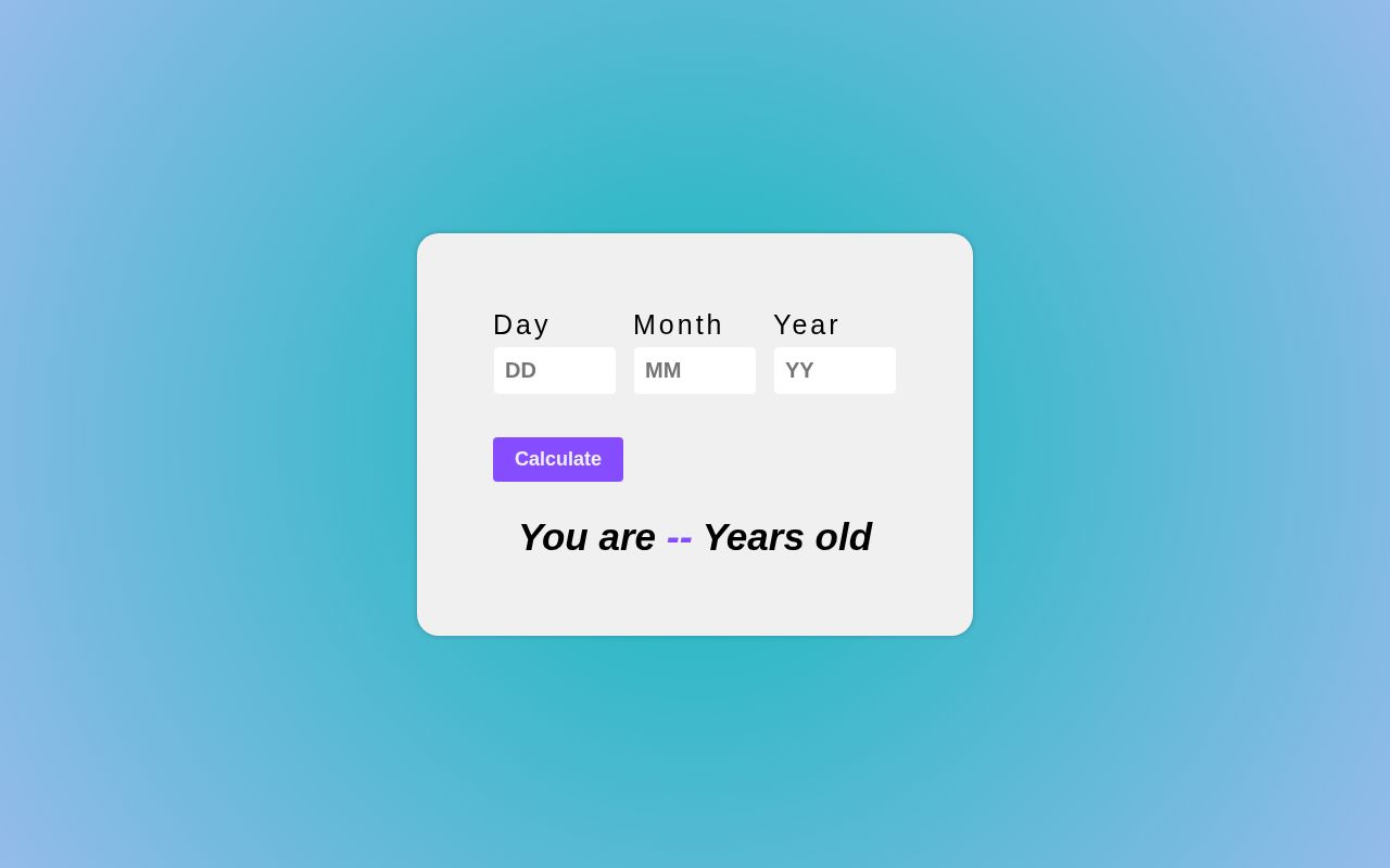 Preview of Age Calculator