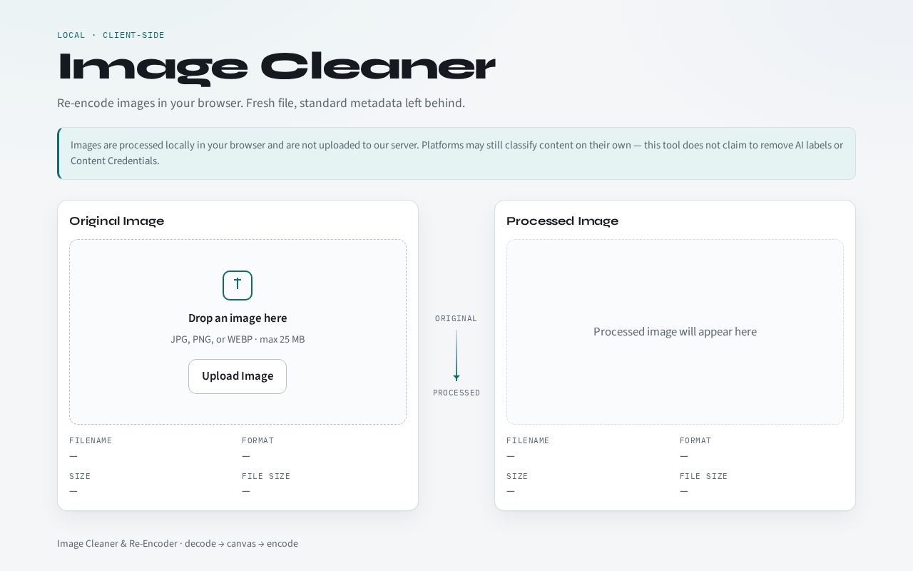 Preview of Image Cleaner
