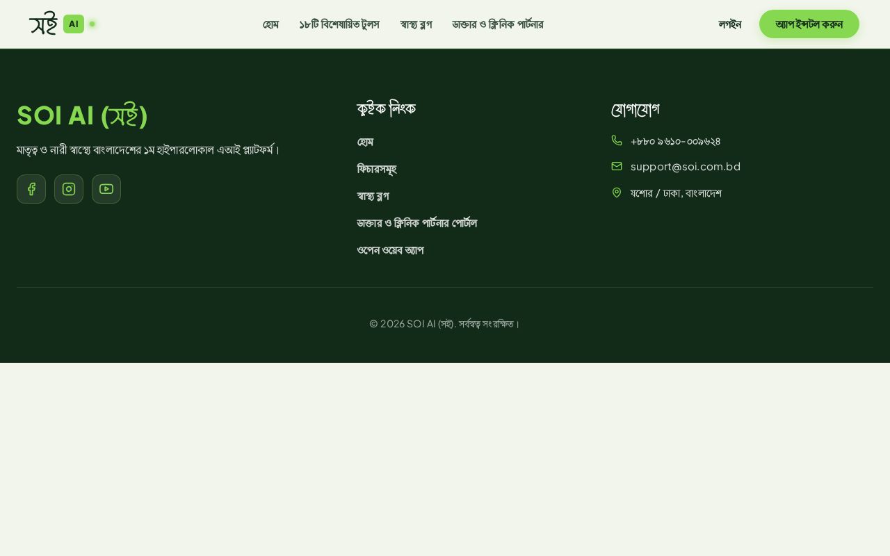 Preview of Soi AI Web Portal