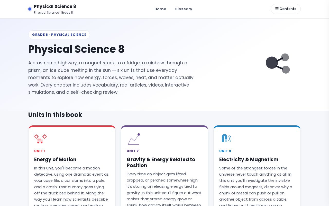 Preview of Physical Science 8