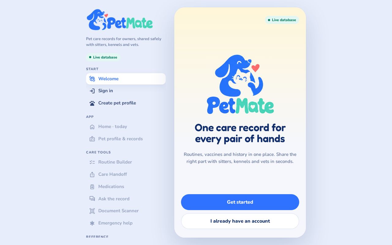 Preview of PetmateDB