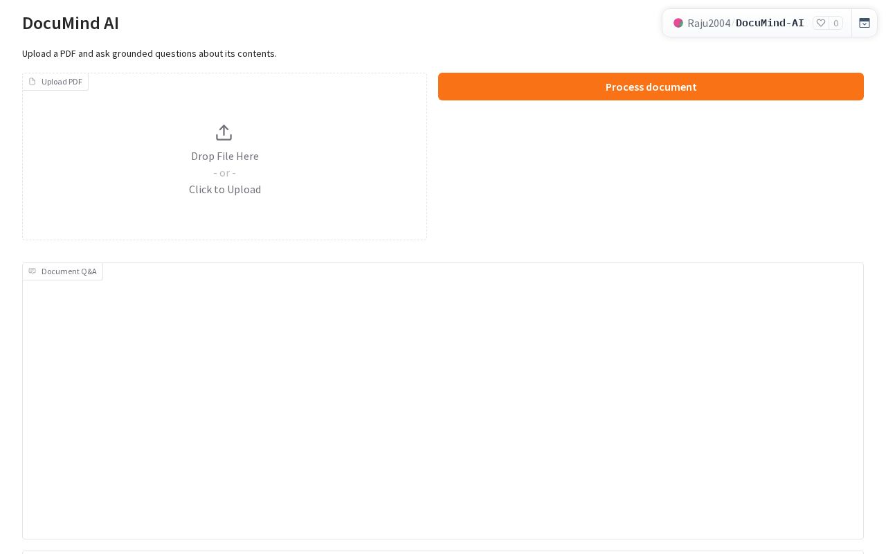 Preview of DocuMind AI