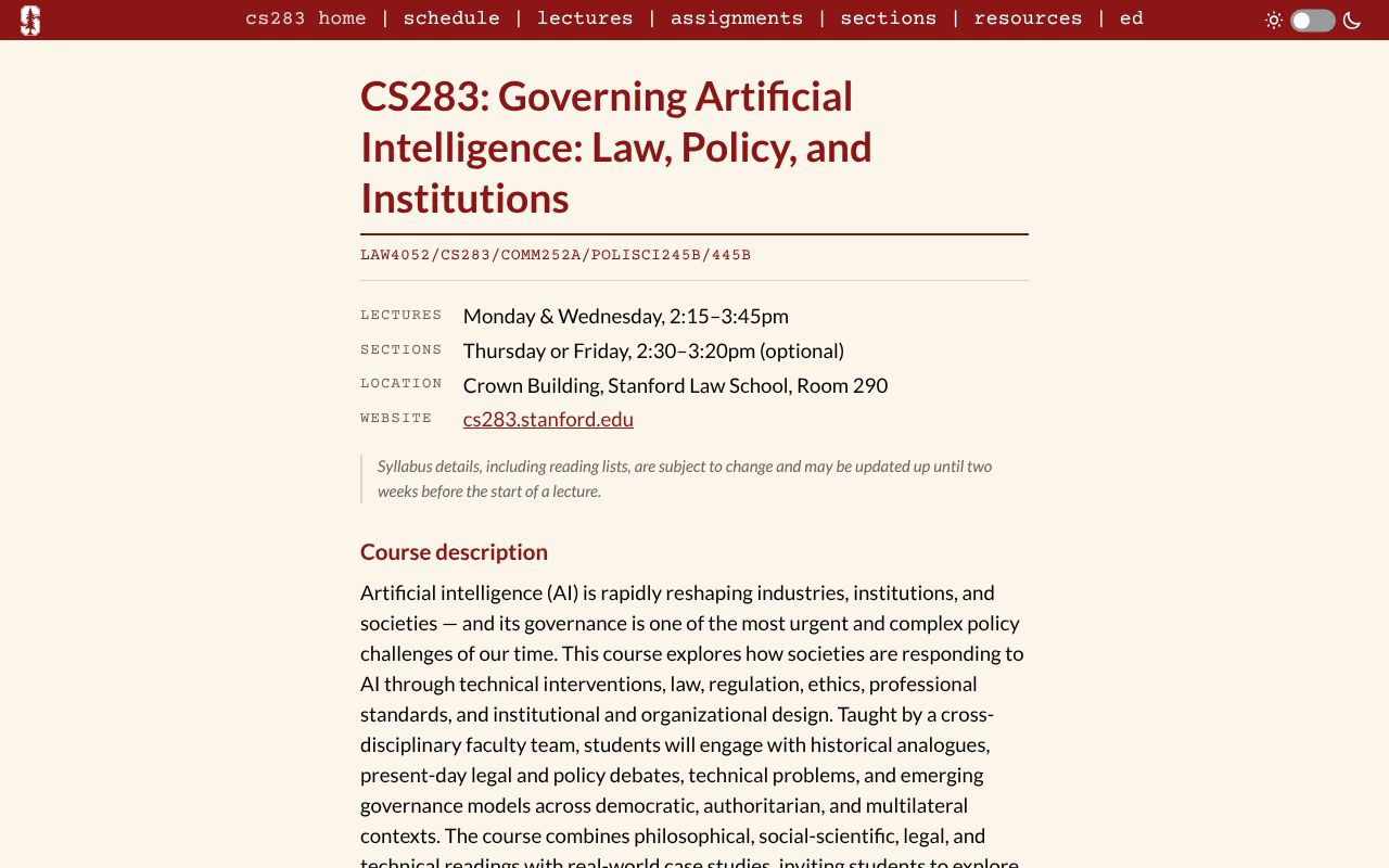 Preview of Cs 283 Website