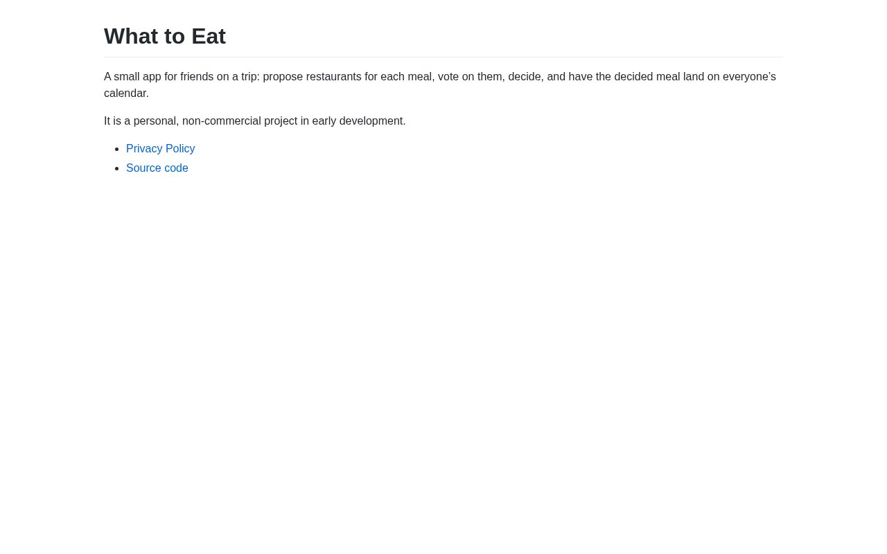 Preview of What To Eat