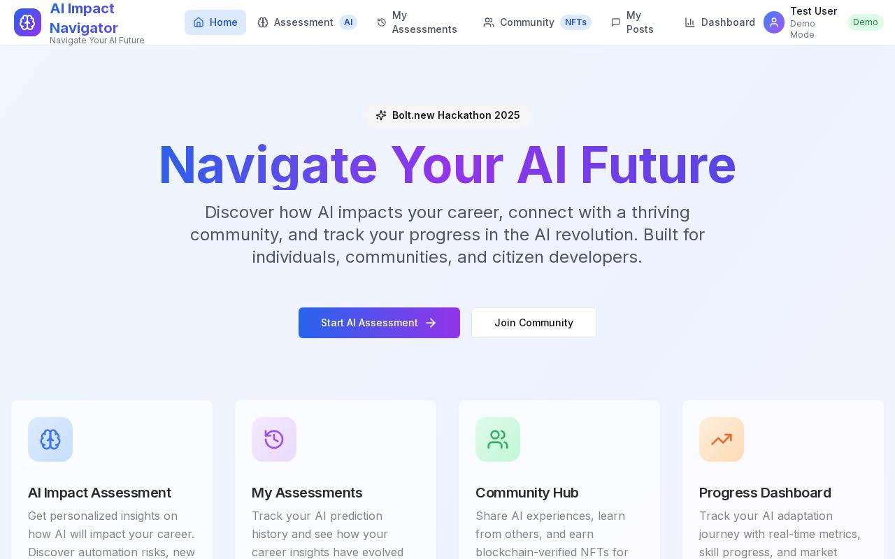 Preview of AI Impact Navigator