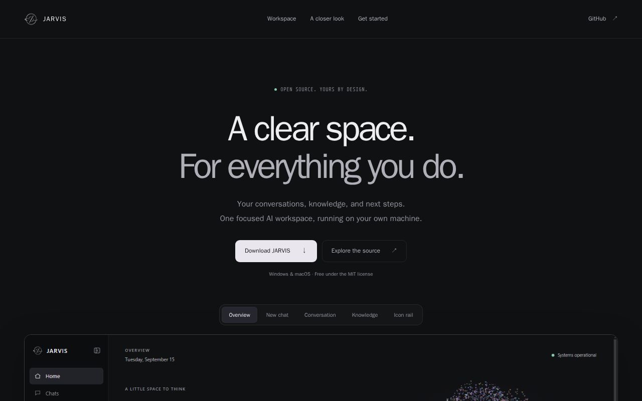 Preview of Jarvis App