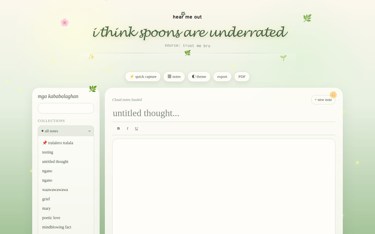 Preview of brain dump