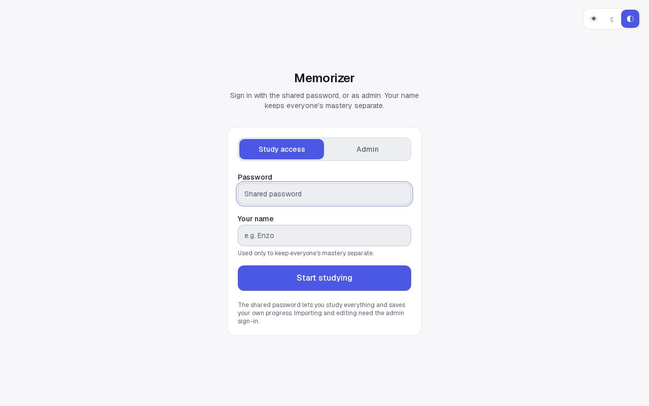 Preview of Memorizer