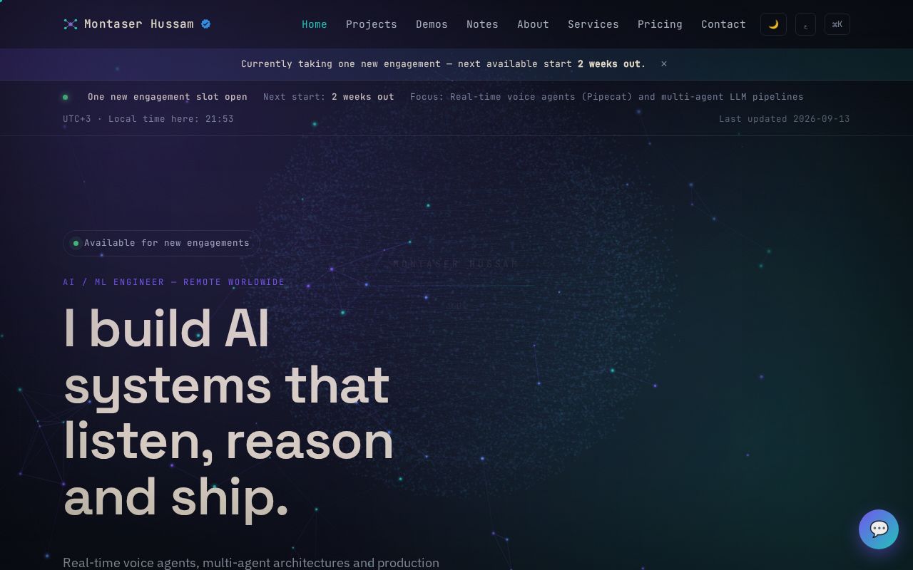 Preview of Ai Engineer Portfolio