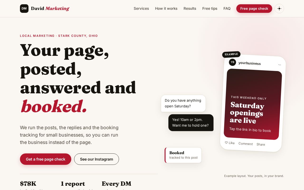 Preview of Thedavidmarketing Com