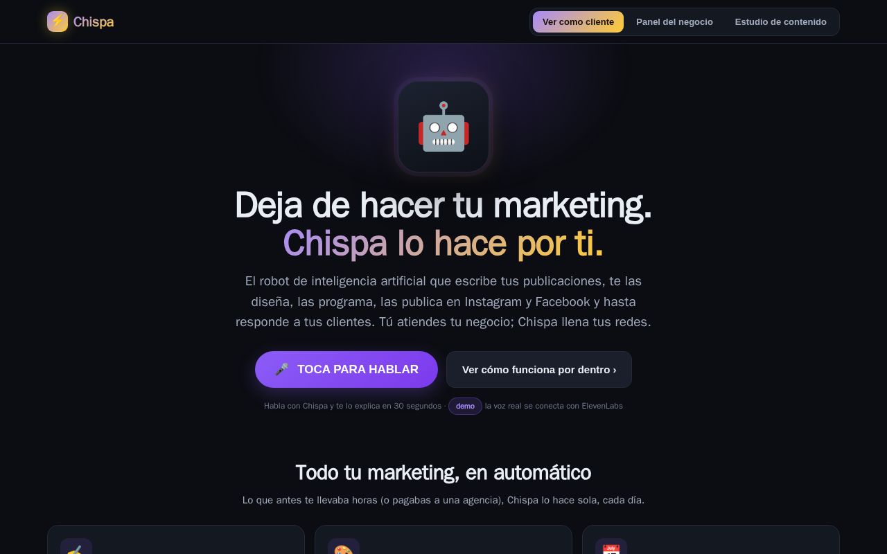 Preview of Chispa Demo