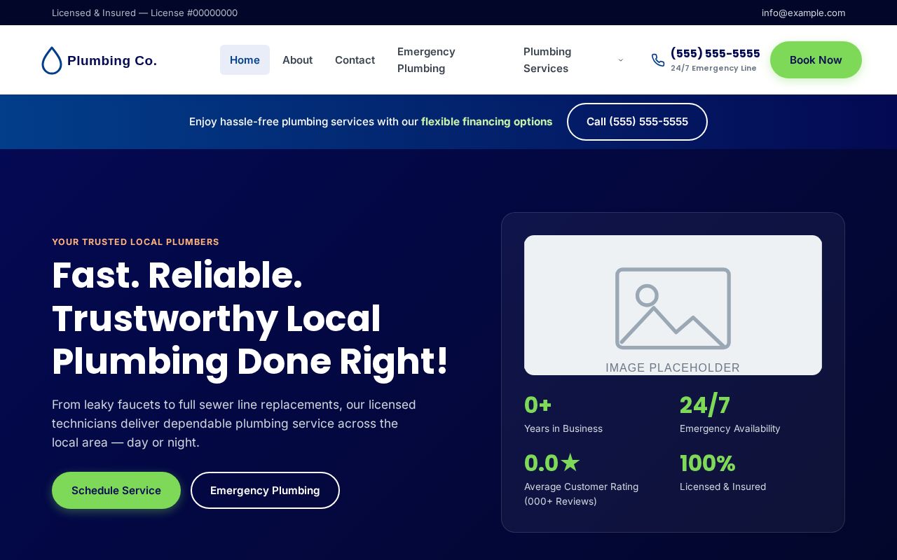 Preview of Plumbing Site