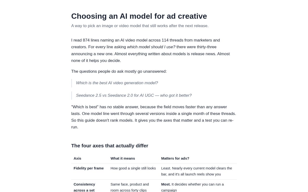 Preview of Ai Ad Creative Models