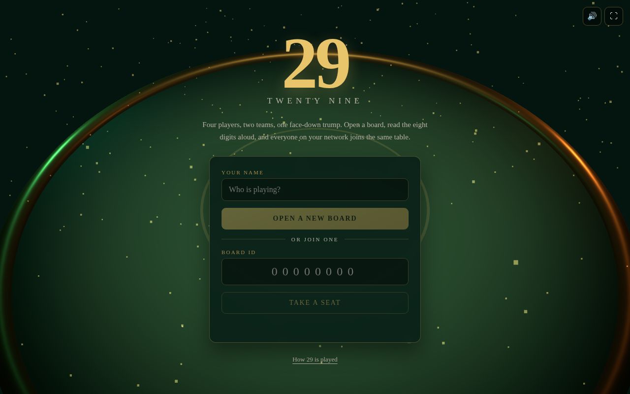 Preview of 29 Card
