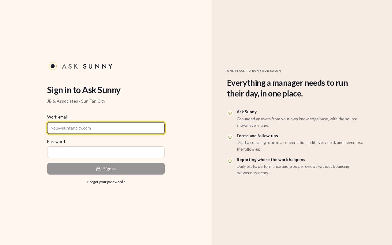 Preview of Ask Sunny