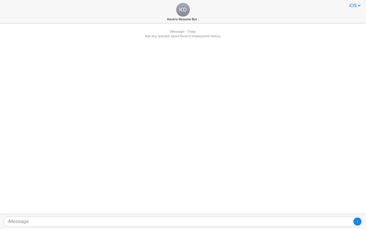 Preview of Chatbot