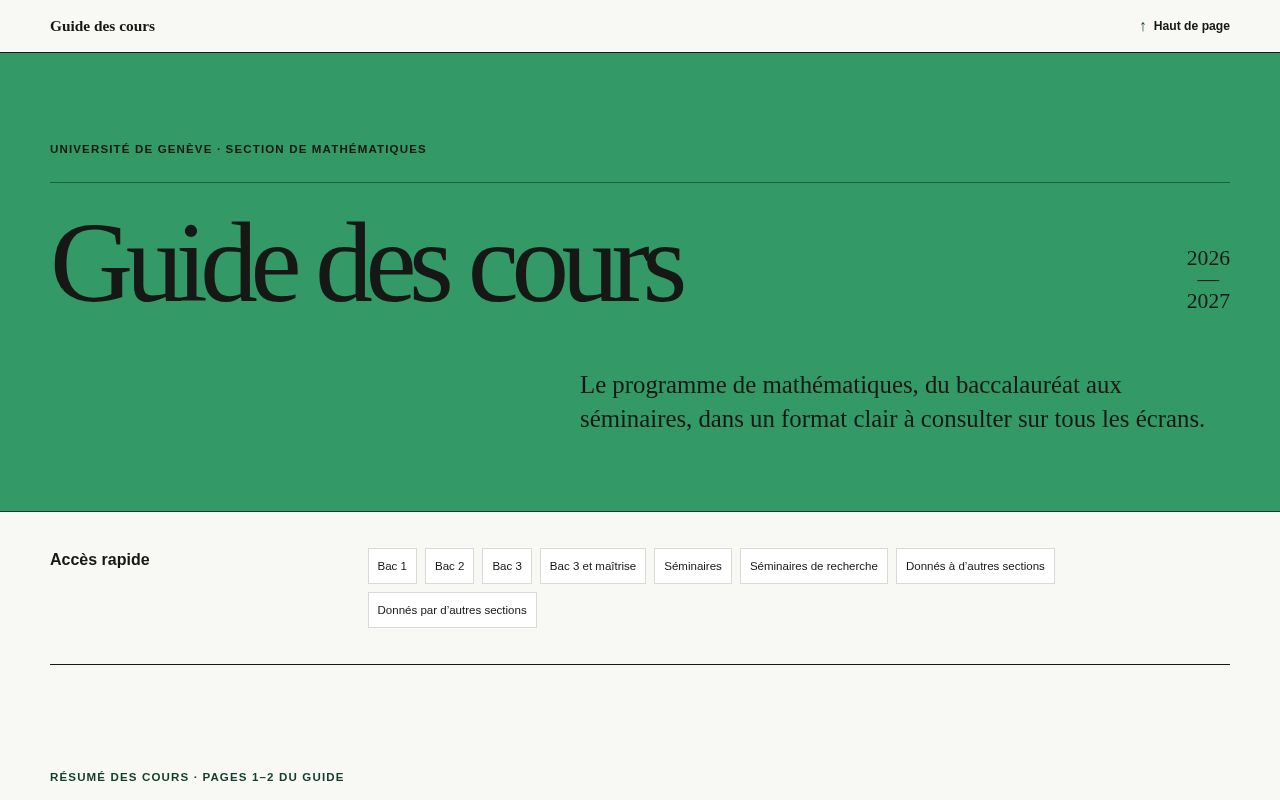 Preview of Unige Math Guide