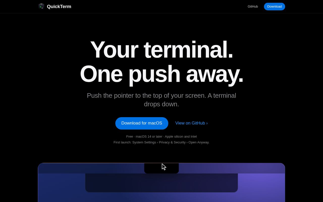 Preview of QuickTerm