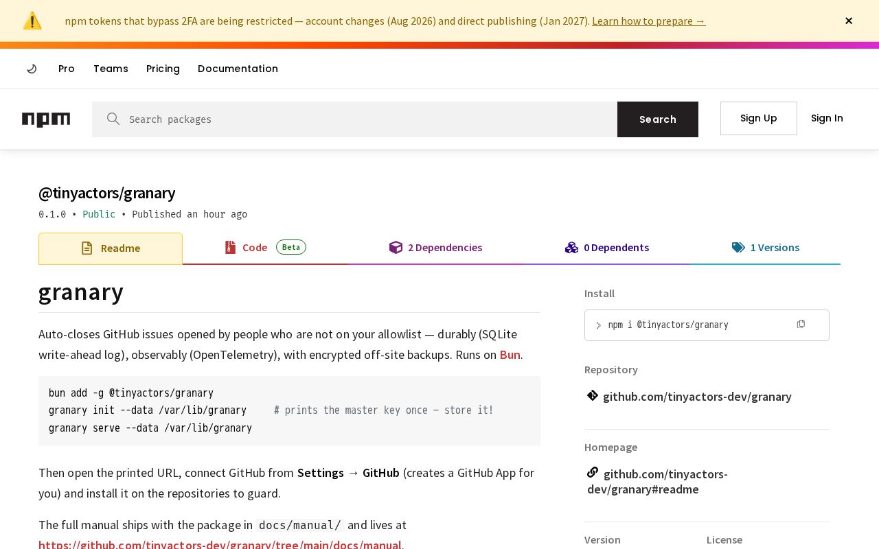 Preview of Granary